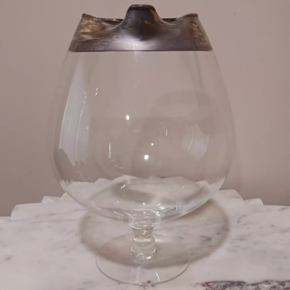 SOLD Dorothy Thorpe MCM Brandy Snifter Pitcher Silver Rim - Picture 4 of 7